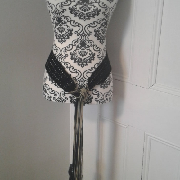 ❤SALE 2 FOR 30❤ Boho hippy festival perforated pierced fringe belt - Picture 3 of 9